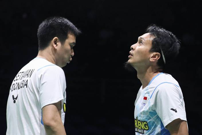 Hendra Setiawan & Mohammad Ahsan (Humas PP PBSI) Hendra Setiawan & Mohammad Ahsan (Humas PP PBSI)