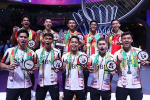 Tim Indonesia pada Piala Thomas 2024 (Humas PP PBSI)