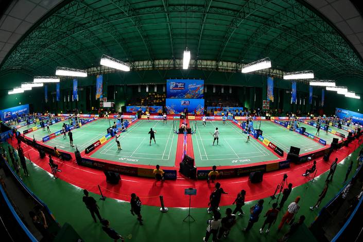 Suasana pertandingan HYDROPLUS Sirnas A Jateng 2026 (Djarum Badminton/Edward Luhukay)