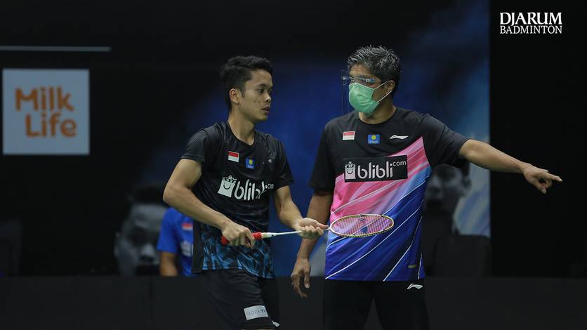 Anthony Sinisuka Ginting (Indonesia) ditarik mundur dari turnamen Swiss Open 2021 BWF World Tour Super 300.
