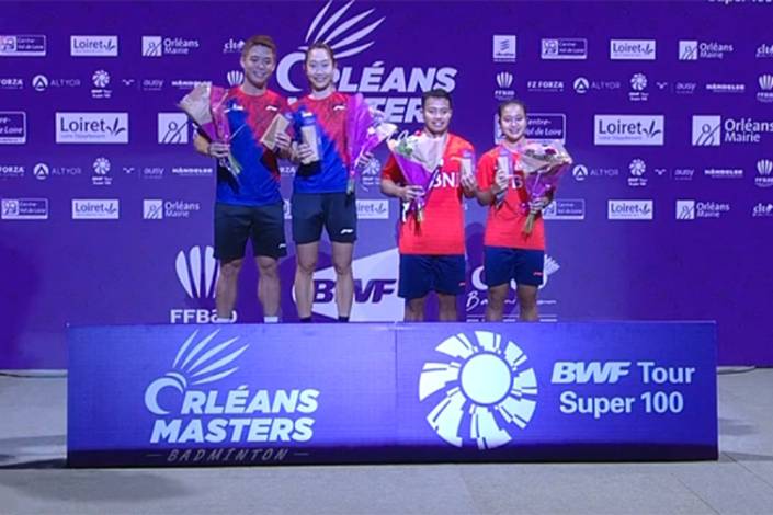 Hee Yong Kai Terry/Tan Wei Han & Rehan Naufal Kusharjanto/Lisa Ayu Kusumawati (Tangkapan Layar Fédération Française Badminton) Hee Yong Kai Terry/Tan Wei Han & Rehan Naufal Kusharjanto/Lisa Ayu Kusumawati (Tangkapan Layar Fédération Française Badminton)