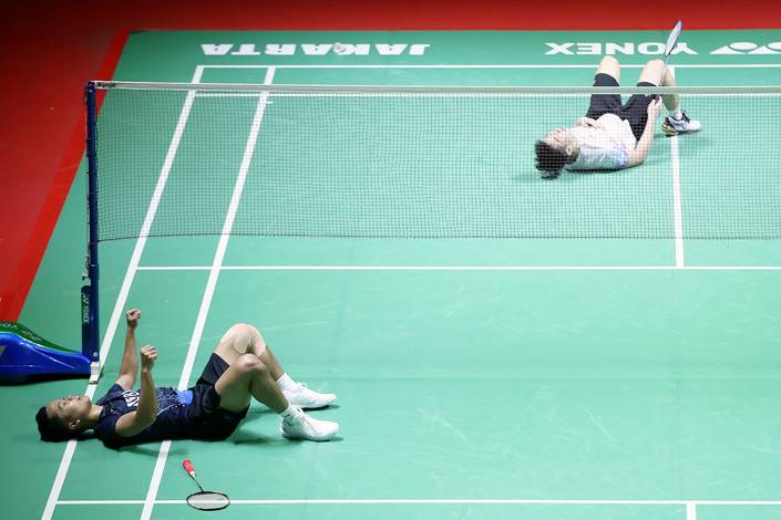 Anthony Sinisuka Ginting & Loh Kean Yew (Djarum Badminton) Anthony Sinisuka Ginting & Loh Kean Yew (Djarum Badminton)