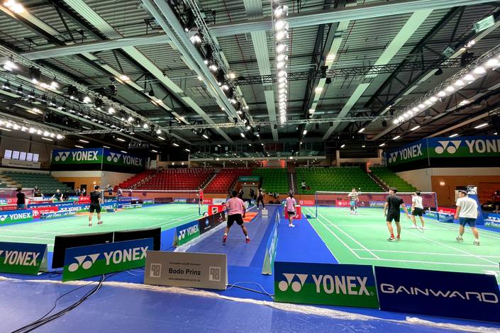 Suasana latihan tim Indonesia jelang German Open 2022 (Humas PP PBSI) Suasana latihan tim Indonesia jelang German Open 2022 (Humas PP PBSI)