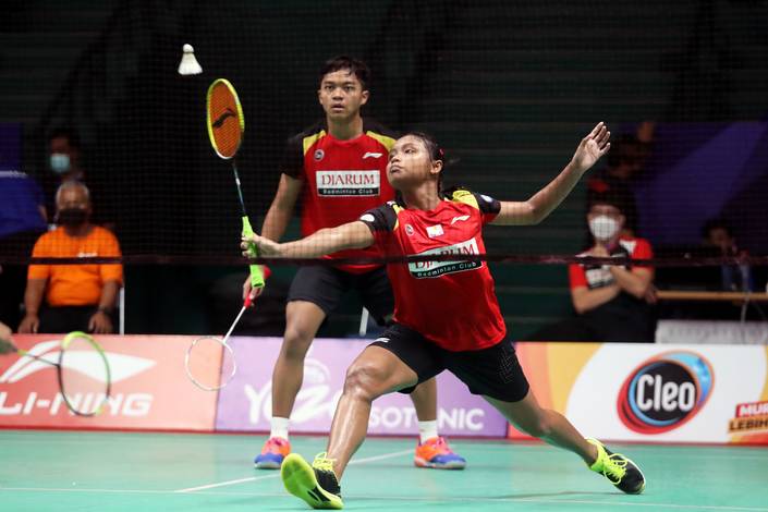 Ganda campuran PB Djarum Muhammad Firza Athallah Putra Sungkono/Kartika Mayasari (Dok. YUZU Isotonic Akmil Open 2021) Ganda campuran PB Djarum Muhammad Firza Athallah Putra Sungkono/Kartika Mayasari (Dok. YUZU Isotonic Akmil Open 2021)