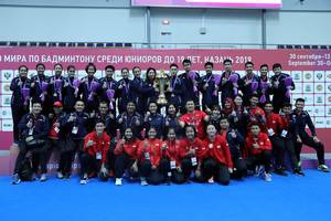 Tim junior Indonesia pada World Junior Championships 2019.