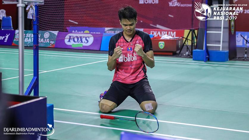 Selebrasi kemenangan Christian Adinata (DKI Jakarta). Selebrasi kemenangan Christian Adinata (DKI Jakarta).