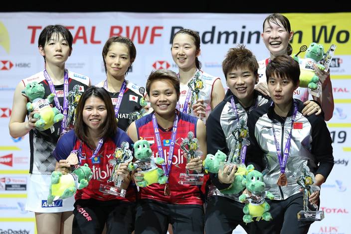 Empat ganda putri peraih medali World Championships 2019. Empat ganda putri peraih medali World Championships 2019.