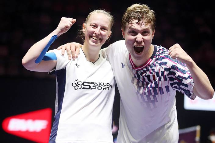 Delphine Delrue & Thom Gicquel (Djarum Badminton/Edward Luhukay) Delphine Delrue & Thom Gicquel (Djarum Badminton/Edward Luhukay)