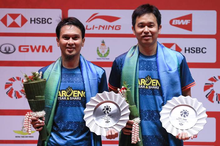 Mohammad Ahsan/Hendra Setiawan runner-up BWF World Tour Finals 2022 (Humas PP PBSI)
