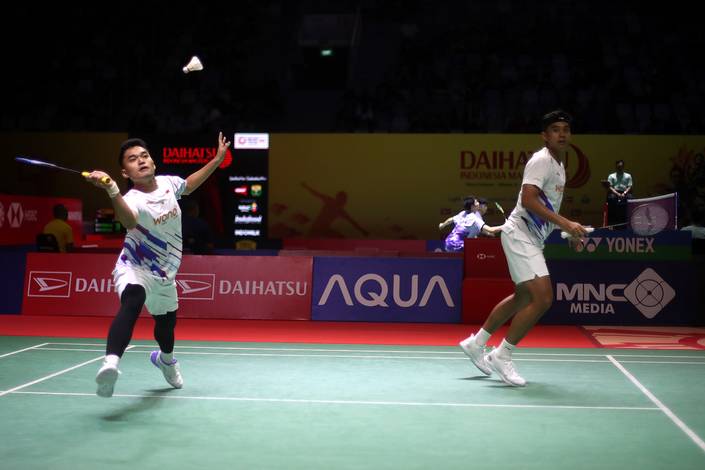 Leo Rolly Carnando/Bagas Maulana (Djarum Badminton/Edward Luhukay) Leo Rolly Carnando/Bagas Maulana (Djarum Badminton/Edward Luhukay)