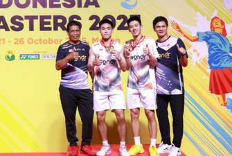 Chafidz Yusuf, Nikolaus Joaquin, Raymond Indra, & Andrei Adistia (Humas PP PBSI)