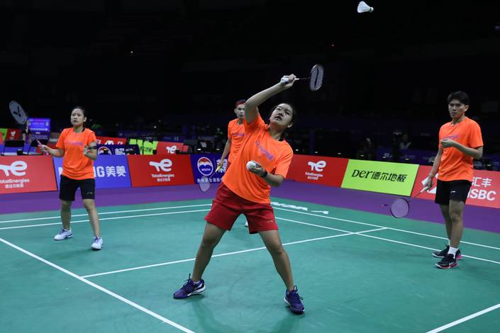 Sesi latihan jelang Piala Sudirman 2023 (Humas PP PBSI) Sesi latihan jelang Piala Sudirman 2023 (Humas PP PBSI)