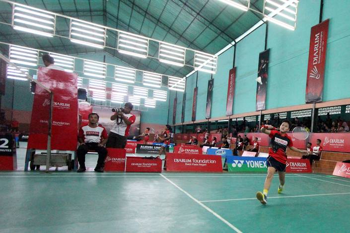 Nurul Tetra Junia br Matondang kala mengikuti Audisi Djarum Beasiswa Bulutangkis 2017 di Pekanbaru (Edward Luhukay) Nurul Tetra Junia br Matondang kala mengikuti Audisi Djarum Beasiswa Bulutangkis 2017 di Pekanbaru (Edward Luhukay)
