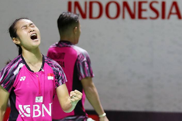 Lisa Ayu Kusumawati & Rehan Naufal Kusharjanto (Djarum Badminton) Lisa Ayu Kusumawati & Rehan Naufal Kusharjanto (Djarum Badminton)