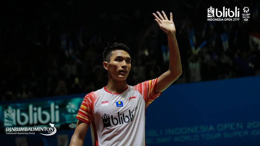 Selebrasi Jonatan Christie (Indonesia). Selebrasi Jonatan Christie (Indonesia).