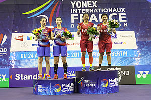 Podium Ganda Putri French Open Superseries 2017. (Foto: PBSI)