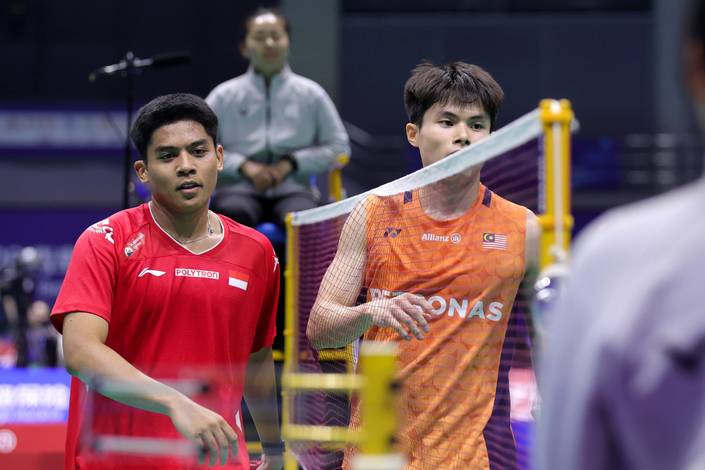 Moh. Zaki Ubaidillah & Justin Hoh (Humas PP PBSI)