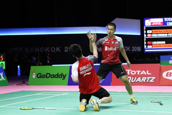 Kevin Sanjaya/Marcus Fernaldi Gideon. (Foto: PBSI) Kevin Sanjaya/Marcus Fernaldi Gideon. (Foto: PBSI)