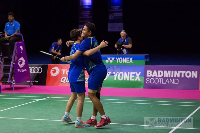 Tontowi Ahmad/Liliyana Natsir. (Photo Credit: Twitter @BadmintonScot) Tontowi Ahmad/Liliyana Natsir. (Photo Credit: Twitter @BadmintonScot)