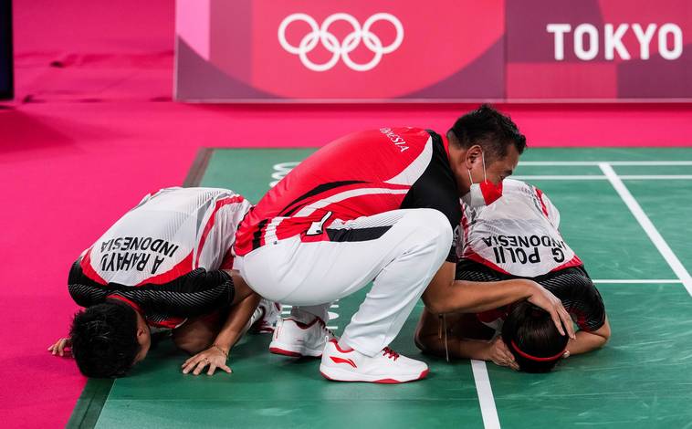 Apriyani Rahayu, Eng Hian & Greysia Polii (Foto: BADMINTONPHOTO/Shi Tang) Apriyani Rahayu, Eng Hian & Greysia Polii (Foto: BADMINTONPHOTO/Shi Tang)