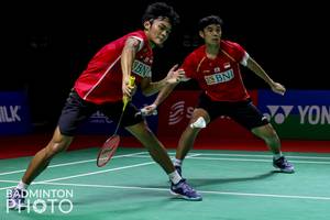 Bagas Maulana & Muhammad Shohibul Fikri (Badminton Photo/Raphael Sachetat)