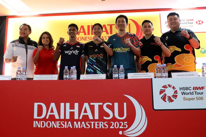 Jumpa pers Indonesia Masters 2025 (Djarum Badminton/Edward Luhukay) Jumpa pers Indonesia Masters 2025 (Djarum Badminton/Edward Luhukay)