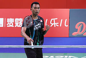 Selebrasi Tommy Sugiarto (Indonesia).