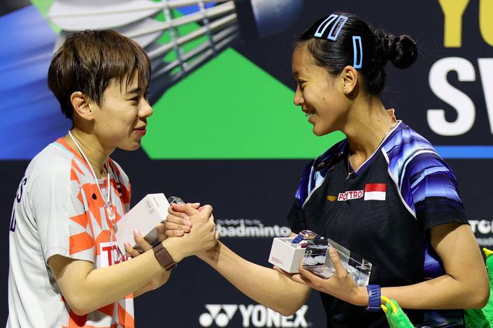 Supanida Katethong & Putri Kusuma Wardani (Humas PP PBSI)