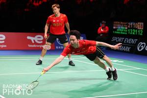 Marcus Fernaldi Gideon & Kevin Sanjaya Sukamuljo (Badminton Photo/Yves Lacroix)