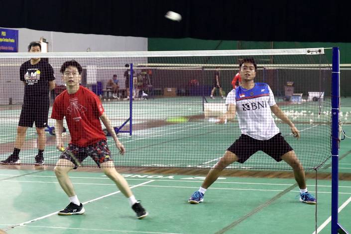 Kevin Sanjaya Sukamuljo/Rahmat Hidayat (Humas PP PBSI) Kevin Sanjaya Sukamuljo/Rahmat Hidayat (Humas PP PBSI)