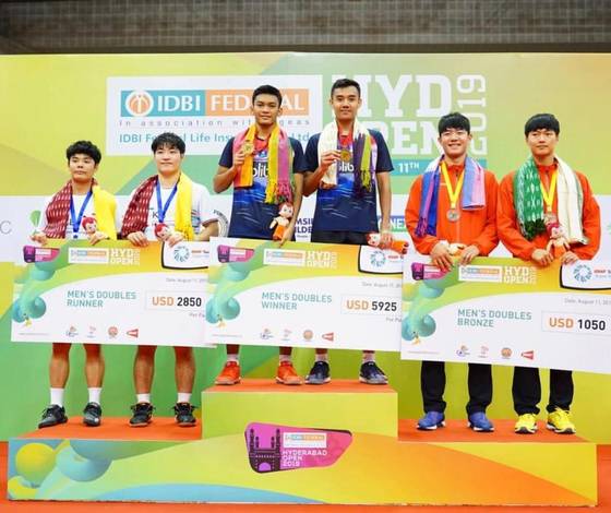 Muhammad Shohibul Fikri/Bagas Maulana juara di Hyderabad Open 2019 BWF Tour Super 100. Muhammad Shohibul Fikri/Bagas Maulana juara di Hyderabad Open 2019 BWF Tour Super 100.