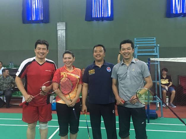 Alan Budikusuma, Susi Susanti, Imam Nahrawi dan Taufik Hidayat.