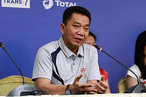Sekretaris Jenderal (Sekjen) Pengurus Pusat Persatuan Bulu Tangkis Seluruh Indonesia (PP PBSI) Achmad Budiharto