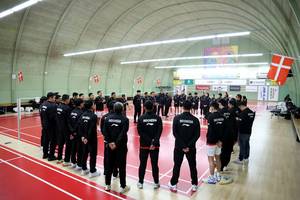 Pemusatan latihan tim bulu tangkis Indonesia di Horsens Badminton Club (Humas PP PBSI)