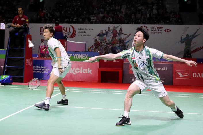 Marcus Fernaldi Gideon & Kevin Sanjaya Sukamuljo (Djarum Badminton) Marcus Fernaldi Gideon & Kevin Sanjaya Sukamuljo (Djarum Badminton)