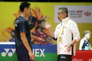 Jonatan Christie & Mulyo Handoyo (Djarum Badminton/Edward Luhukay)