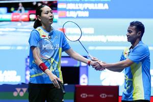 Gloria Emanuelle Widjaja & Rehan Naufal Kusharjanto (Humas PP PBSI)