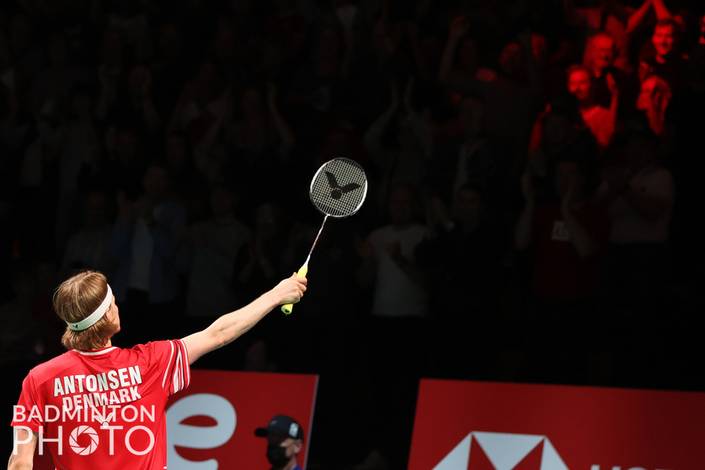 Anders Antonsen (Badminton Photo/Yves Lacroix) Anders Antonsen (Badminton Photo/Yves Lacroix)