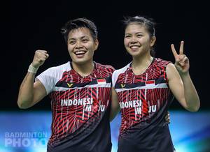 Ganda putri Indonesia, Greysia Polii/Apriyani Rahayu. (Copyright: Badmintonphoto | Courtesy of BWF)