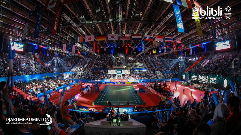 Suasana Blibli Indonesia Open tahun lalu. Suasana Blibli Indonesia Open tahun lalu.