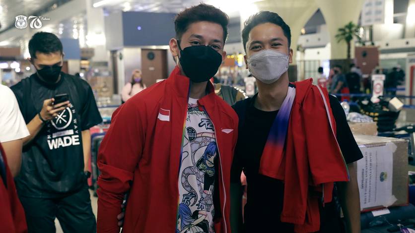 Para atlet yang akan berlaga di ajang Piala Sudirman 2021 (Foto: Akun Twitter @INABadminton) Para atlet yang akan berlaga di ajang Piala Sudirman 2021 (Foto: Akun Twitter @INABadminton)