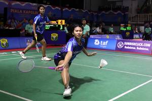 Aline Marissa/Safa Risaputri (Djarum Badminton/Edward Luhukay)