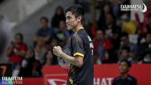 Selebrasi Shesar Hiren Rhustavito (Indonesia).
