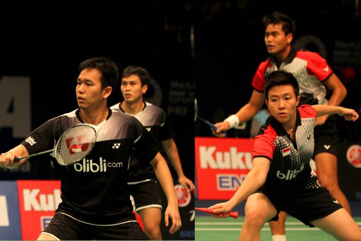 Mohammad Ahsan, Hendra Setiawan, Tontowi Ahmad, Liliyana Natsir, Mohammad Ahsan, Hendra Setiawan, Tontowi Ahmad, Liliyana Natsir,
