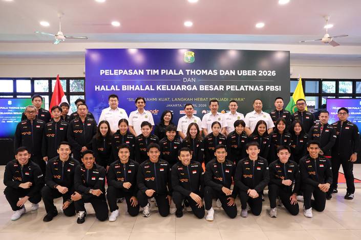 Tim Indonesia pada Piala Thomas & Uber 2026 (Humas PP PBSI)