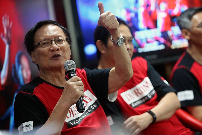 Tan Joe Hok (Djarum Badminton/Edward Luhukay) Tan Joe Hok (Djarum Badminton/Edward Luhukay)
