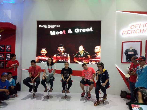 Meet & Greet session with Hafiz Faizal, Gloria Emanuelle Widjaja, Phita Haningtyas Mentari and Rinov Rivaldy. Meet & Greet session with Hafiz Faizal, Gloria Emanuelle Widjaja, Phita Haningtyas Mentari and Rinov Rivaldy.