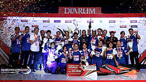 Mutiara Cardinal Bandung - Juara Beregu Putri Djarum Superliga Badminton 2017