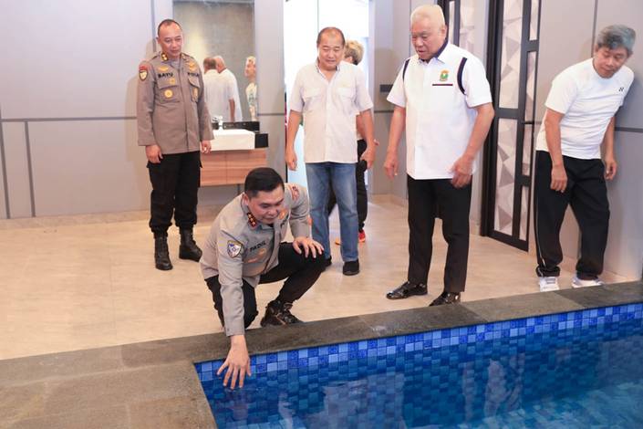 Peresmian fasilitas latihan baru di pelatnas PP PBSI di Cipayung (Humas PP PBSI) Peresmian fasilitas latihan baru di pelatnas PP PBSI di Cipayung (Humas PP PBSI)