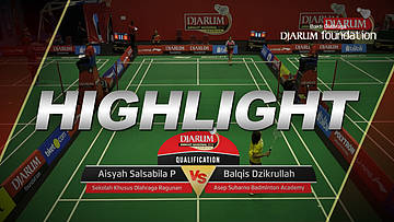 Aisyah Salsabila Putri Pranata (Sekolah Khusus Olahraga Ragunan) VS Balqis Dzikrullah (Asep Suharno Badminton Academy)